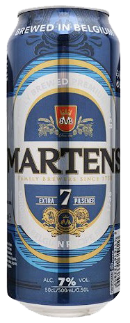 Пиво светлое Martens 7 Pilsener 0,5л, 7%