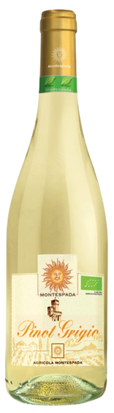 Вино Montespada Pinot Grigio BIO Organic / Монтеспада Піно Гріджіо біле сухе 0,75л 12,5%