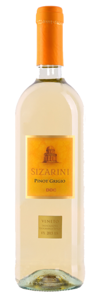Вино Sizarini Pinot Grigio DOC / Сізаріні Піно Гріджио біле сухе 0,75л 11%