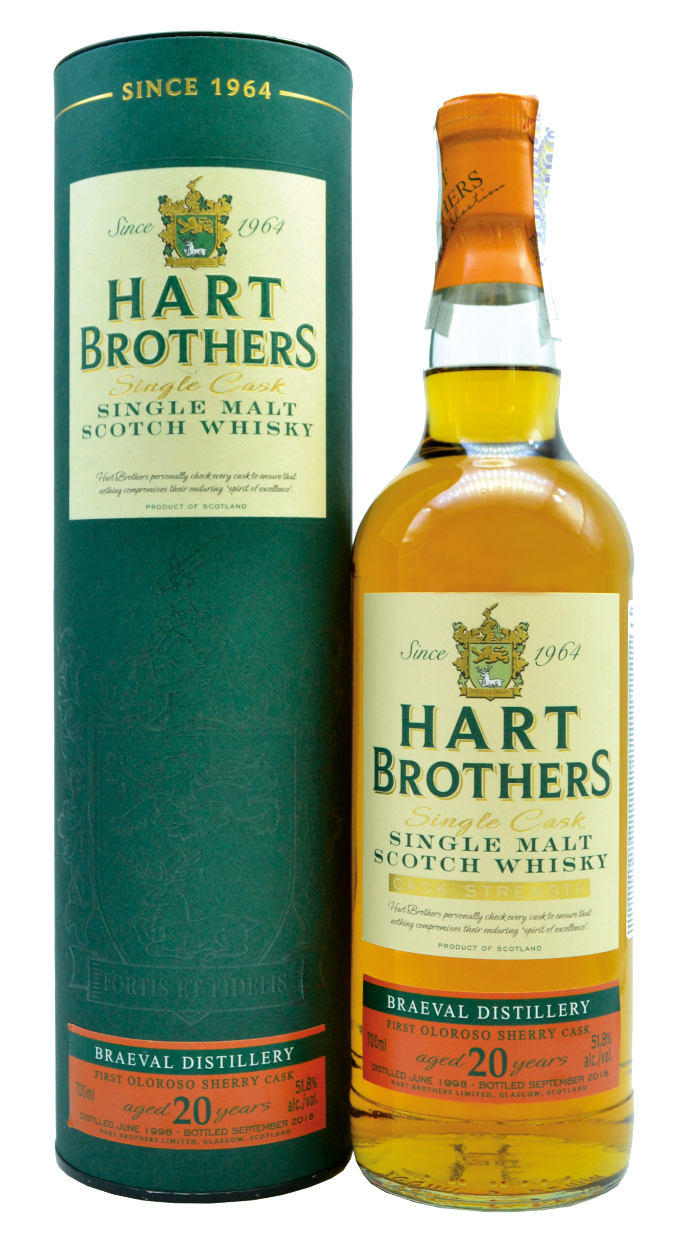 Віскі Hart Brothers Braeval / Харт Бразерс Бревал 20 років 0,7л 51,7%
