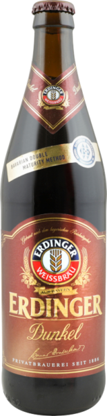 Пиво Erdinger Dunkel / Эрдингер Дункель тёмное 0,5л 5,3% стекло