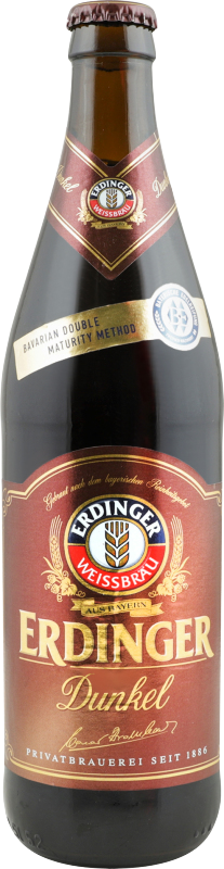 Пиво Erdinger Dunkel / Эрдингер Дункель тёмное 0,5л 5,3% стекло