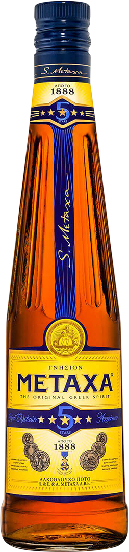 Бренді Metaxa / Метакса 5* 0,5л 38%
