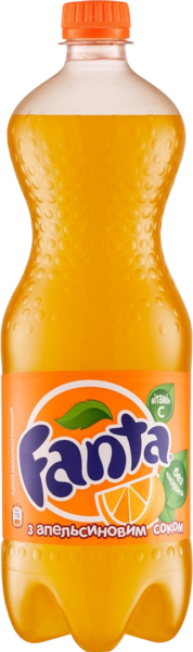 Fanta апельсин напій газ. 1л