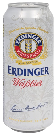 Пиво Erdinger Weissbier / Эрдингер Вайсбир светлое нефильтрованное 0,5л 5,3%