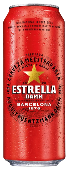 Пиво Estrella Damm Barcelona / Естрелла Дамм Барселона світле 4,6% ,0,5 л з/банка