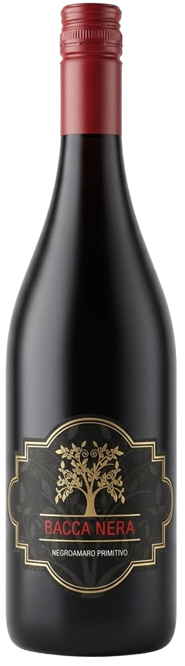 Вино Bacca Nera Puglia Negroamaro Primitivo IGT червоне напівсухе 0,75л 13%
