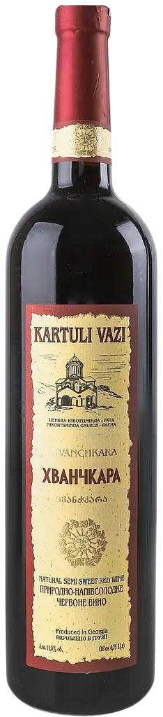 Вино Kartuli Vazi / Картули Вази Хванчкара красное поусладкое 0,75л, 11%