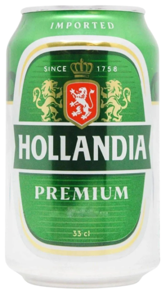 Пиво Hollandia / Голландія світле 0,33л 4,7%