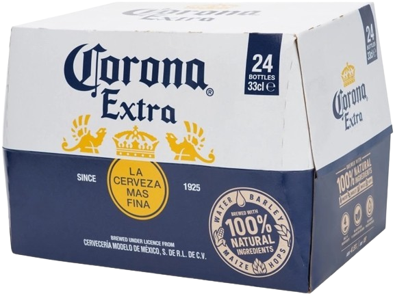 Пиво Corona Extra / Корона Екстра 0,33л х 24шт. 4,5%
