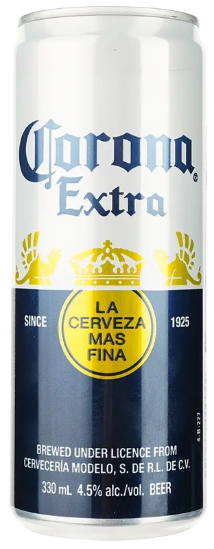 Пиво Corona Extra / Корона Екстра 0,33л 4,5% з/б