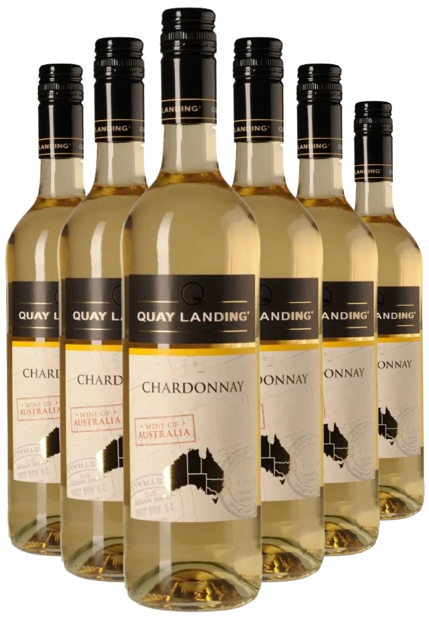 Вино Quay Landing Chardonnay / К’ю Лендінг Шардоне біле сухе 0,75л 12,5% х 6 шт.