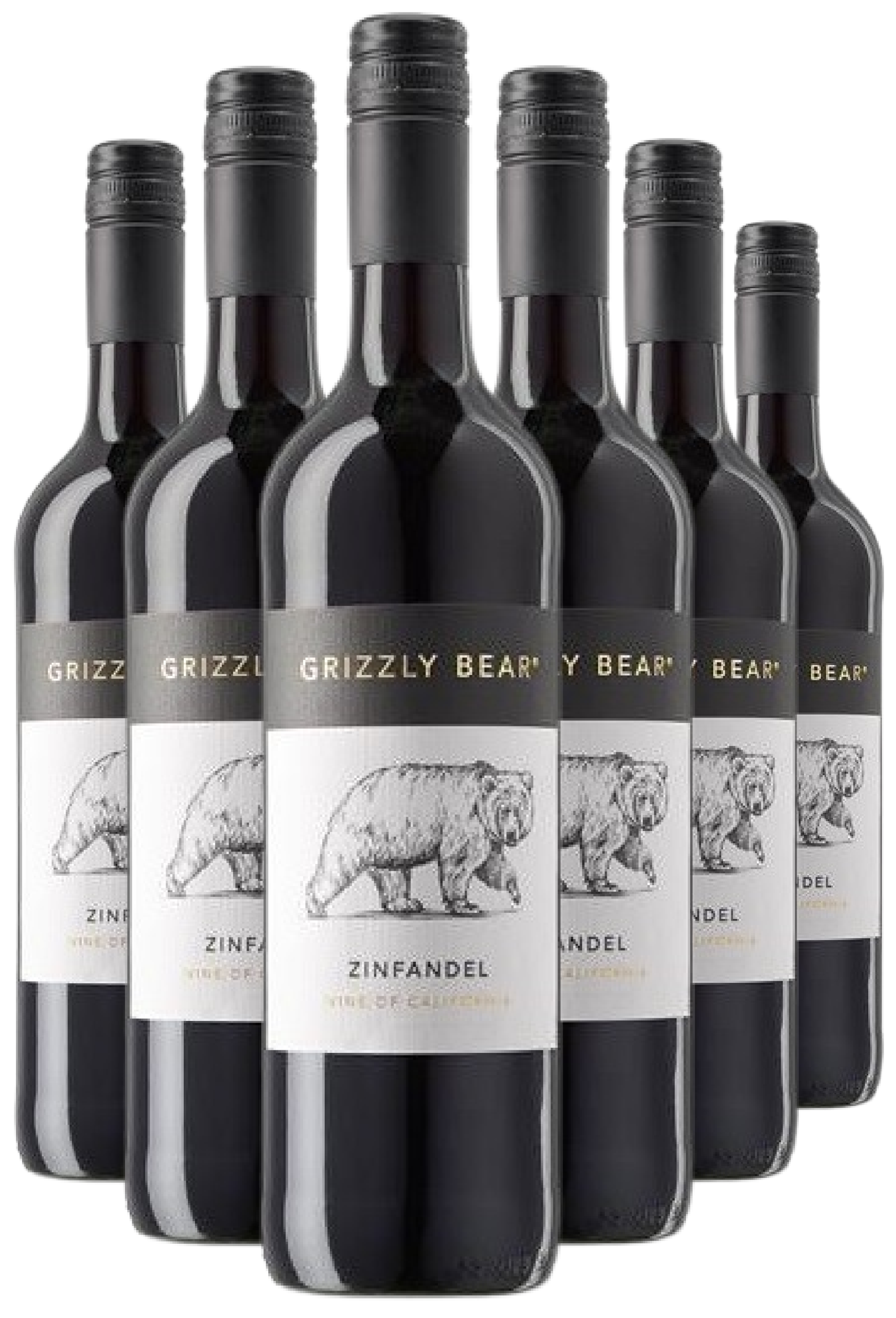 Вино Grizzly Bear Zinfandel / Грізлі Бір Зінфандель червоне сухе 0,75л 12% х 6шт