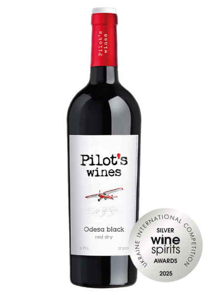 Вино Pilot’s Wines / Пайлотс Вайнс Одеський чорний червоне сухе 0,75л