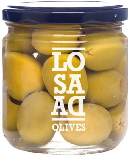 Оливки LOSADA цільні сорт Мансанілья 198 г