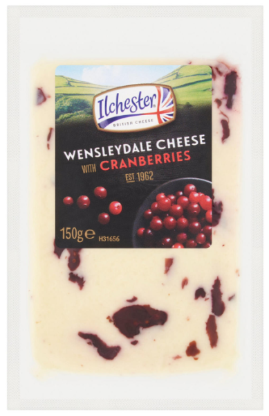 Сыр Wensleydale с клюквой 49% 150 г