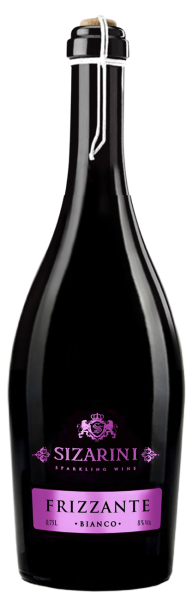 Вино игристое Sizarini Frizzante Bianco / Сизарини Фризанте Бьянко, белое полусладкое, 0,75л 8%