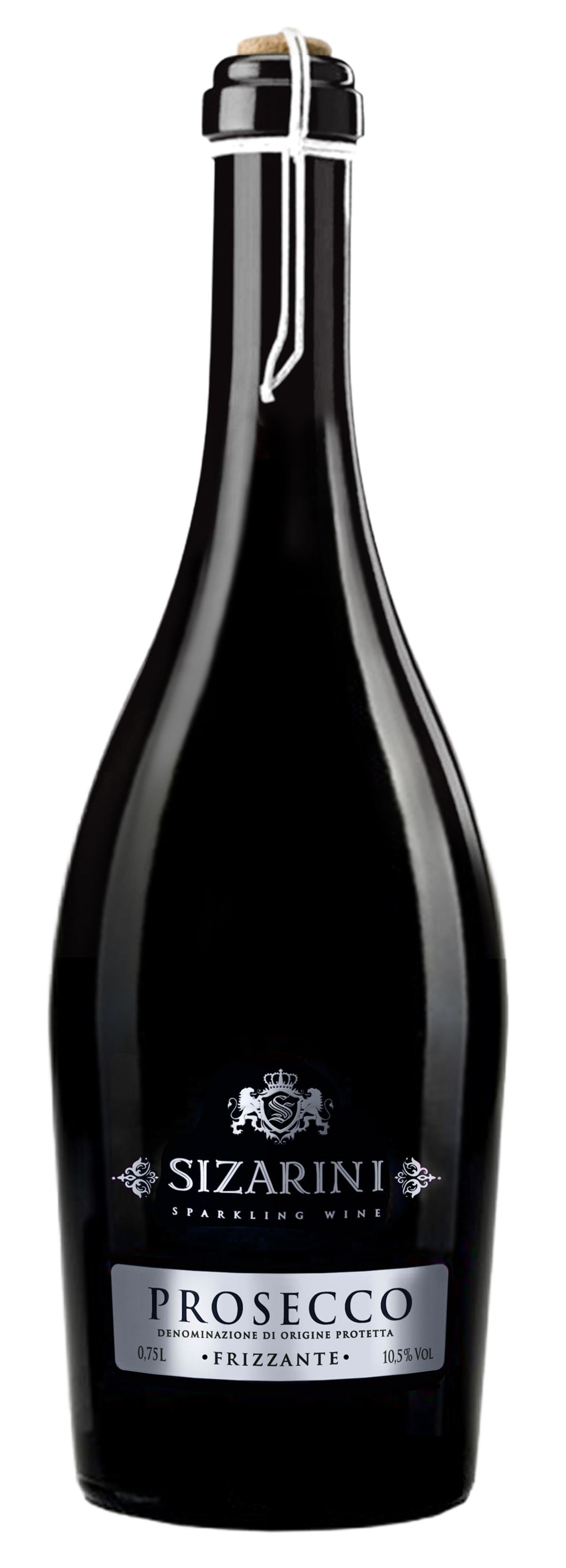 Вино ігристе Sizarini Prosecco Frizzante / Сізаріні Просекко Фрізанте, біле напівсухе, 0,75 л 10,5%