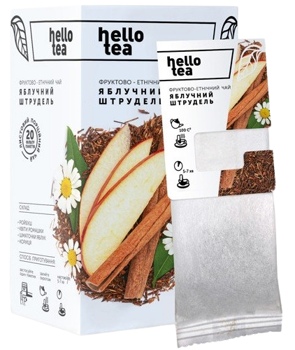 Чай Hello Tea Яблочный штрудель фильтр-пак 20шт