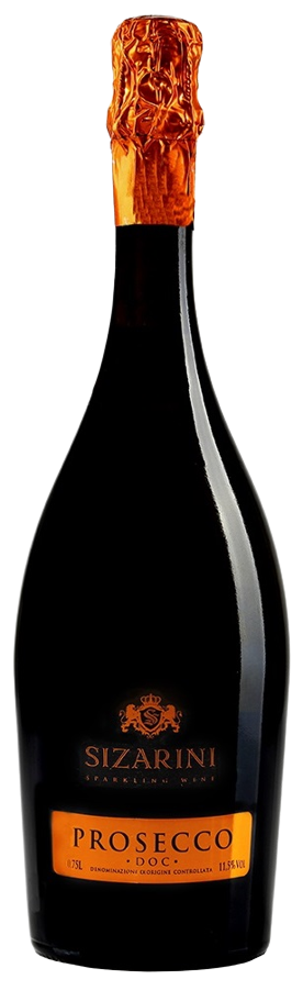 Вино ігристе Sizarini Prosecco DOP ЕКСТРА / Сізаріні Просекко біле сухе 0,75л 11%