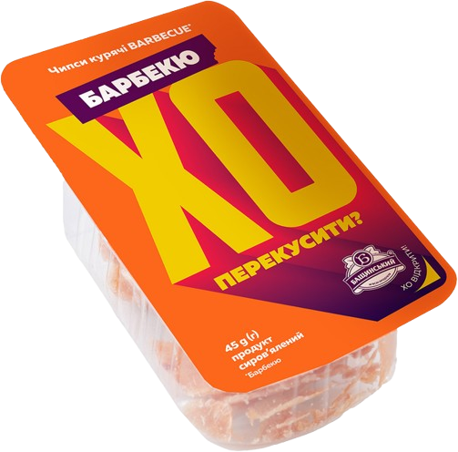 Чипси курячі ХО DRY CHICKEN сиров’ялені Барбекю 45 г