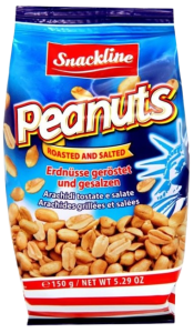 Арахіс Snackline смажений із сіллю 150г