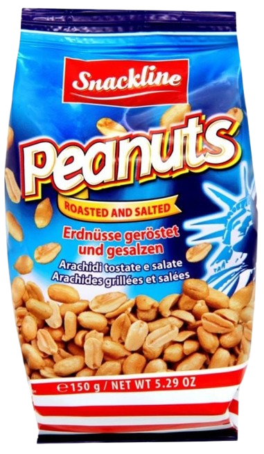 Арахіс Snackline смажений із сіллю 150г