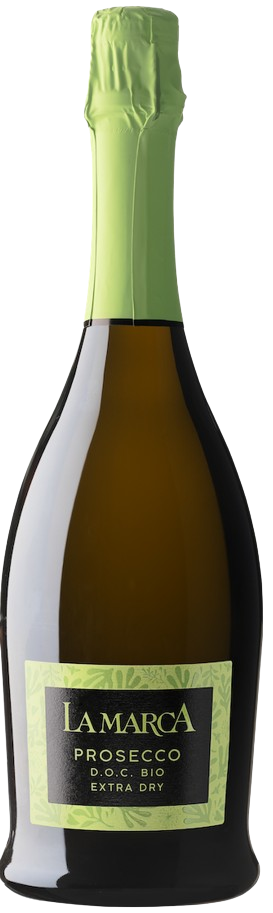 Вино ігристе La Marca Prosecco DOC BIO Spumante Extra Dry / Ла Марка Просекко БІО Спуманте 0,75л, 11%