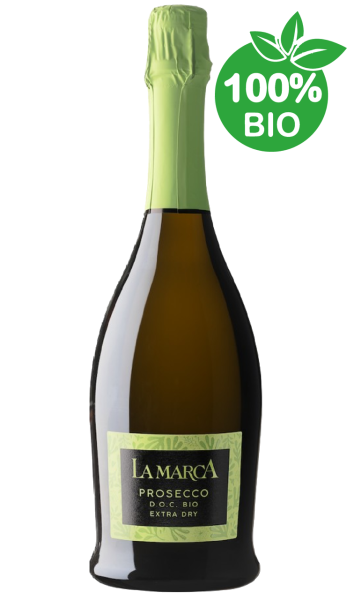 Вино игристое La Marca Prosecco DOC BIO Spumante Extra Dry / Ла Марка Просекко БИО Спуманте 0,75л