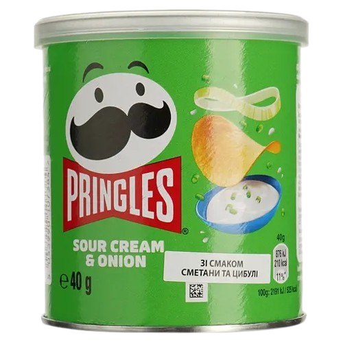 Чіпси PRINGLES / Прінглс сметана-цибуля 40г