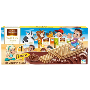 Вафлі дитячі Feiny Biscuits з шоколадним кремом 225г