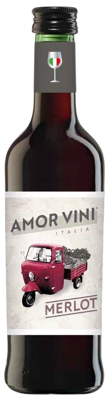 Вино Amor Vini Merlot/Амор Вини Мерло красное сухое 0,25л 12,5%