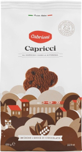 Печенье шоколадное Cabrioni с кусочками шоколада 650г