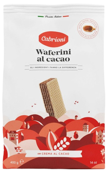 Вафли Cabrioni с шоколадным кремом 400г