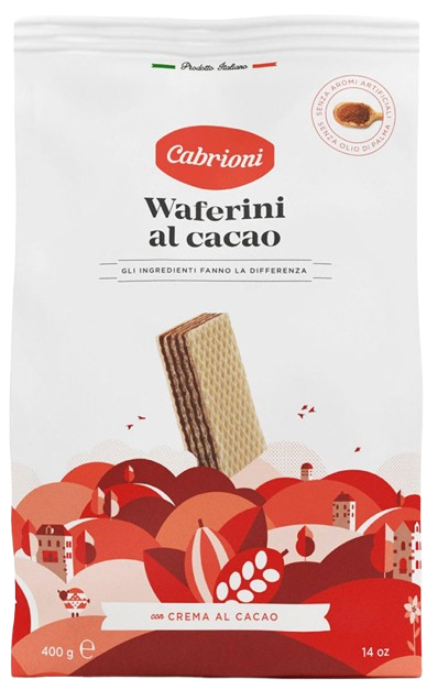 Вафли Cabrioni с шоколадным кремом 400г