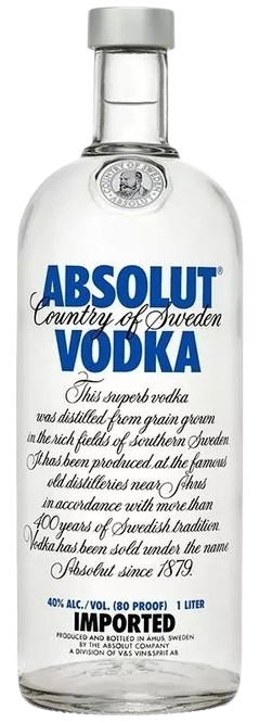 Водка Absolut / Абсолют 1.0 л 40%