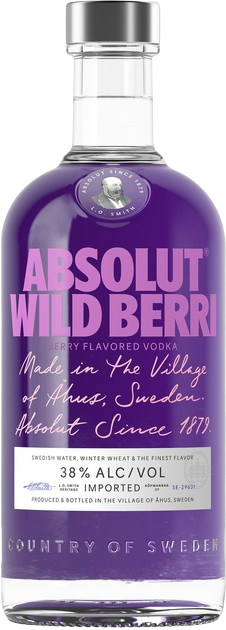 Водка Absolut Wild Berri / Абсолют Дикие ягоды 0.7л 38%