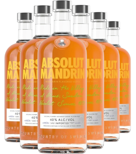 Водка Absolut Mandarin / Абсолют Мандарин 0.7л 40% х 6 шт. (под заказ)