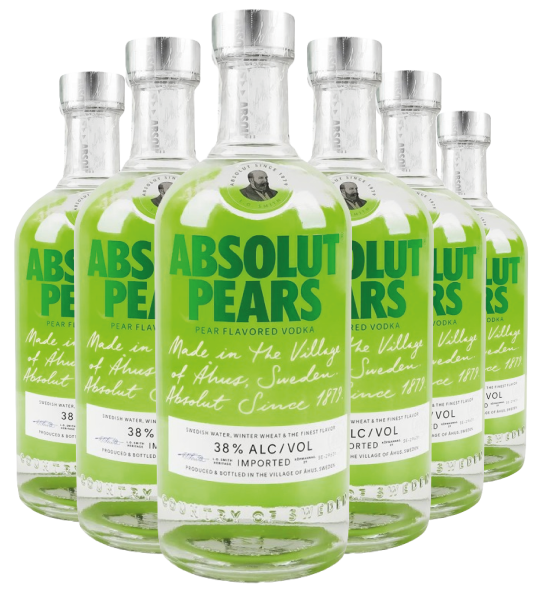 Водка Absolut Pears / Абсолют Груша 0.7л 38% х 6 шт. (под заказ)
