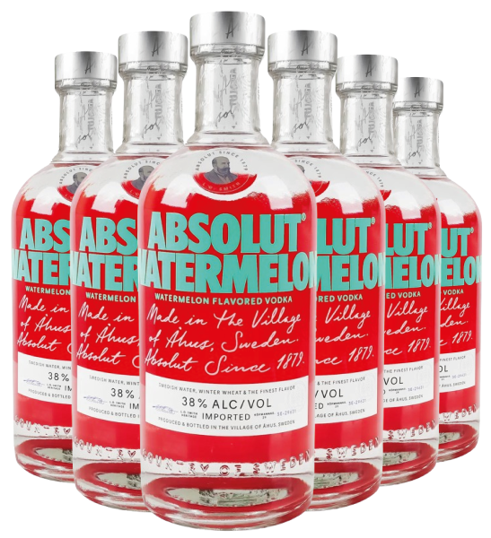 Водка Absolut Watermelon / Абсолют Арбуз 0.7л 38% х 6 шт. (под заказ)