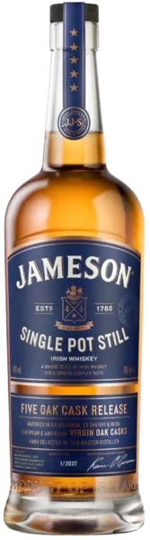 Віскі Jameson Single Pot Still / Джемесон Сингл Пот Стілл 0.7л 46%