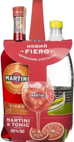Набір Вермут Martini Fiero 0,75л 14,9% + тонік Schweppes 0,75л
