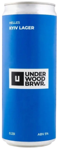 Пиво Underwood Brewery Київський Лагер світле 0,33л 5% з/б