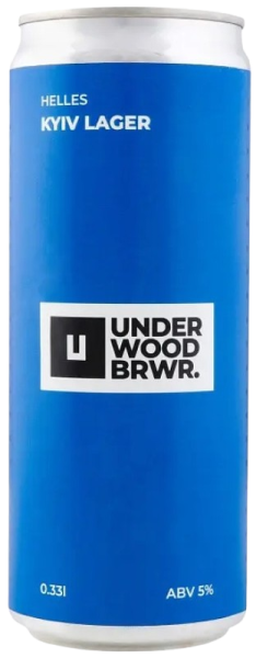 Пиво Underwood Brewery Kyiv Lager світле 0,33л 5% з/б