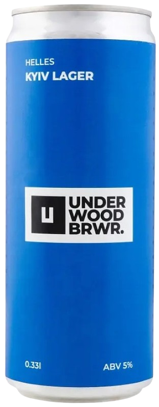 Пиво Underwood Brewery Kyiv Lager світле 0,33л 5% з/б