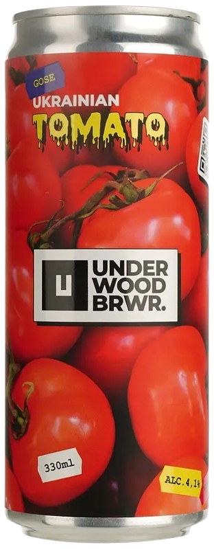 Пиво Underwood Brewery Ukranian Tomato Gose світле 0.33л 4.1%