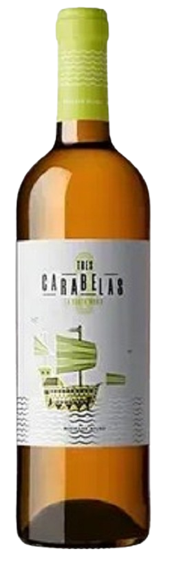 Вино Tres Carabelas La Santa Maria Blanco  La Mancha DO біле сухе  0.75л, 12.0%
