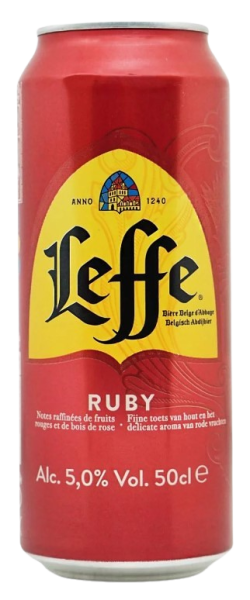 Пиво Leffe Ruby / Леффе Руби 0,5л 5% ж/б
