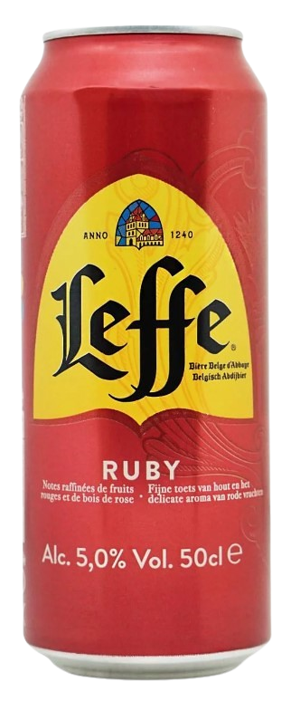 Пиво Leffe Ruby / Леффе Руби 0,5л 5% ж/б