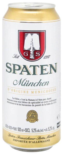 Пиво Spaten Munchen / Шпатен Мюнхен світле з/б 0,5л 5,2%